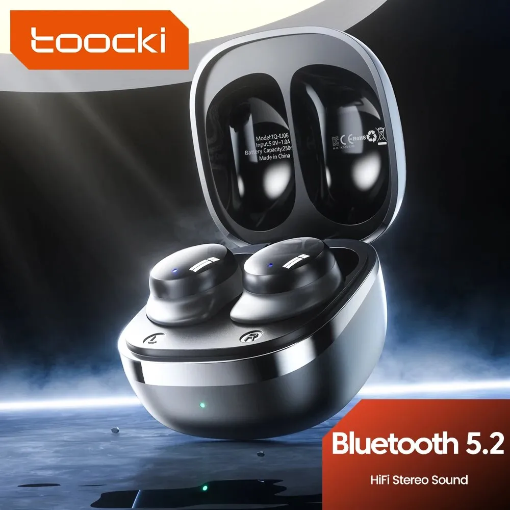 [4 Unidades/R$ 78 Com Gpay/Taxa Inclusa] Fone Bluetooth Toocki Tws, Hi-Fi Estreo,  Prova D 'gua, Para Jogos, Bt5.2